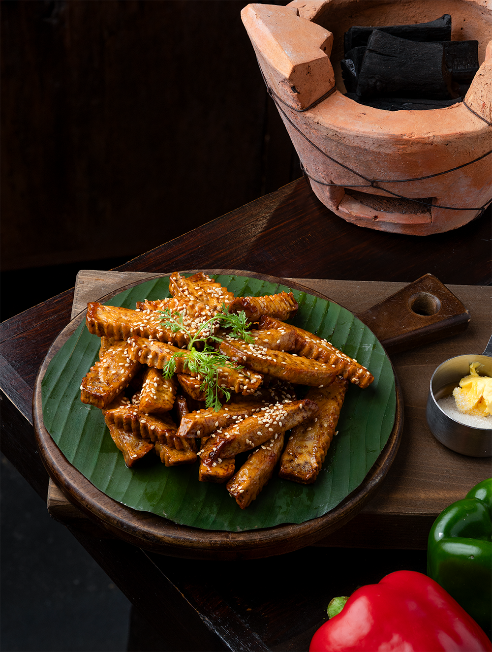 Savory-Sweet Crispy Taro