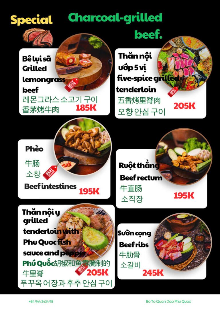 Popular nhậu-style eatery in Phu Quoc with cold beer and sizzling BBQ dishes.